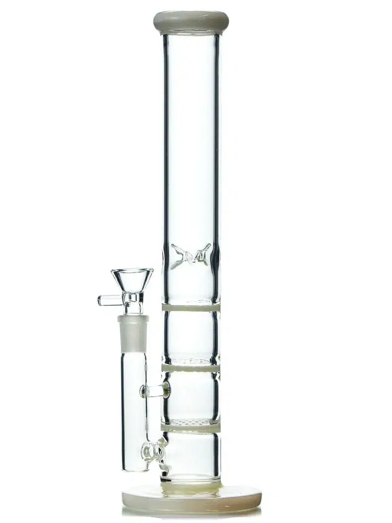 12 inch triple honeycomb bong white