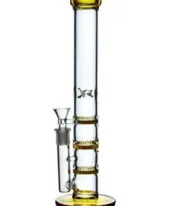 12-Inch Triple Honeycomb Bong gold
