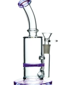 Honeycomb Bubbler 8 clear violet