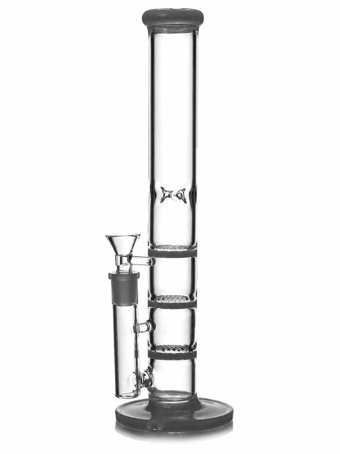 12-Inch Triple Honeycomb Bong space gray